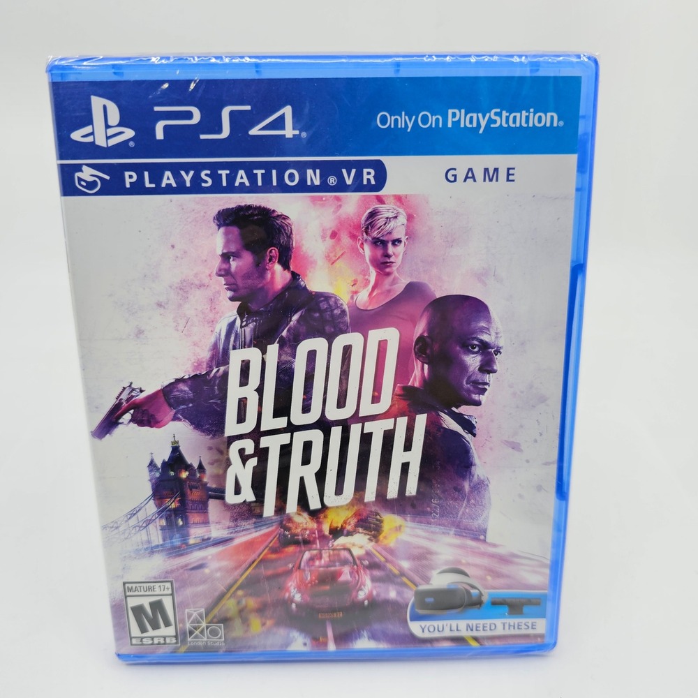 Blood & Truth and PlayStation VR Demo Disc 3 PS4 PSVR Game New Sealed Bundle